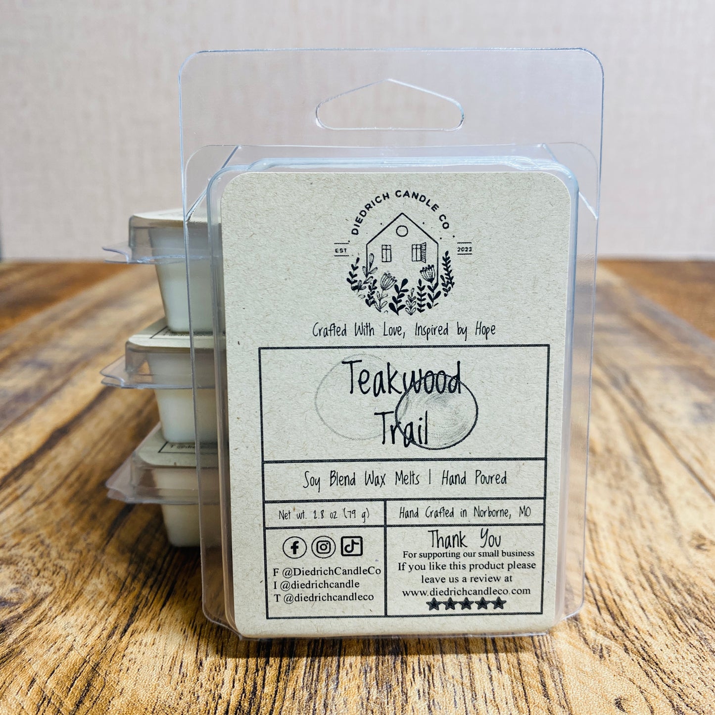 Teakwood Trail | Hand Poured Scented Soy Candle