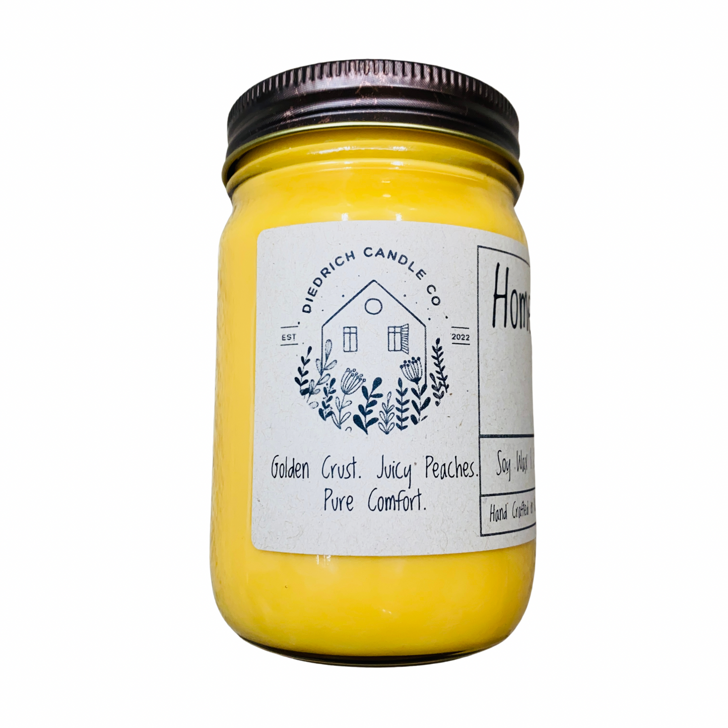 Homestyle Peach Cobbler | Hand Poured Scented Soy Candle