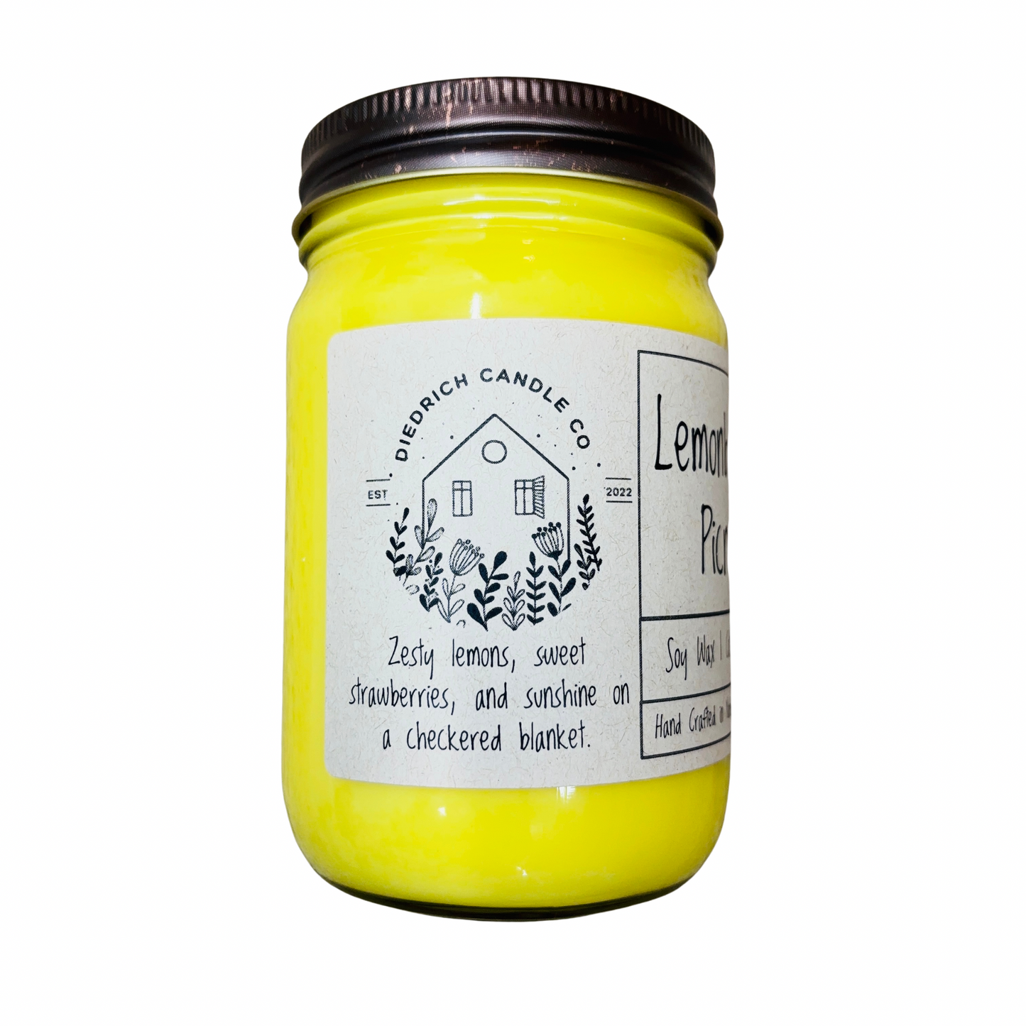 Lemonberry Picnic | Hand Poured Scented Soy Candle
