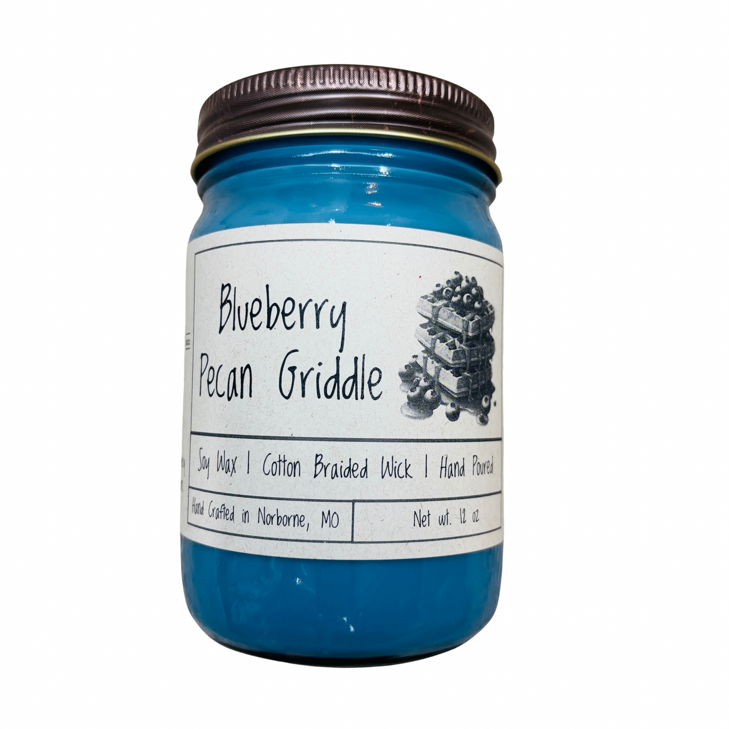 Blueberry Pecan Griddle | Hand Poured Scented Soy Candle