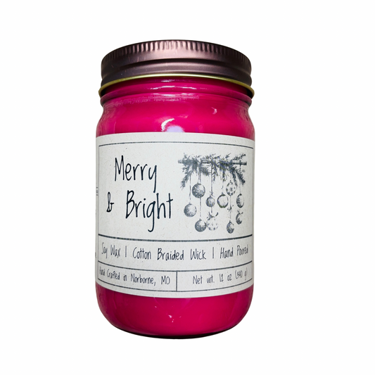 Merry & Bright | Hand Poured Scented Soy Candle