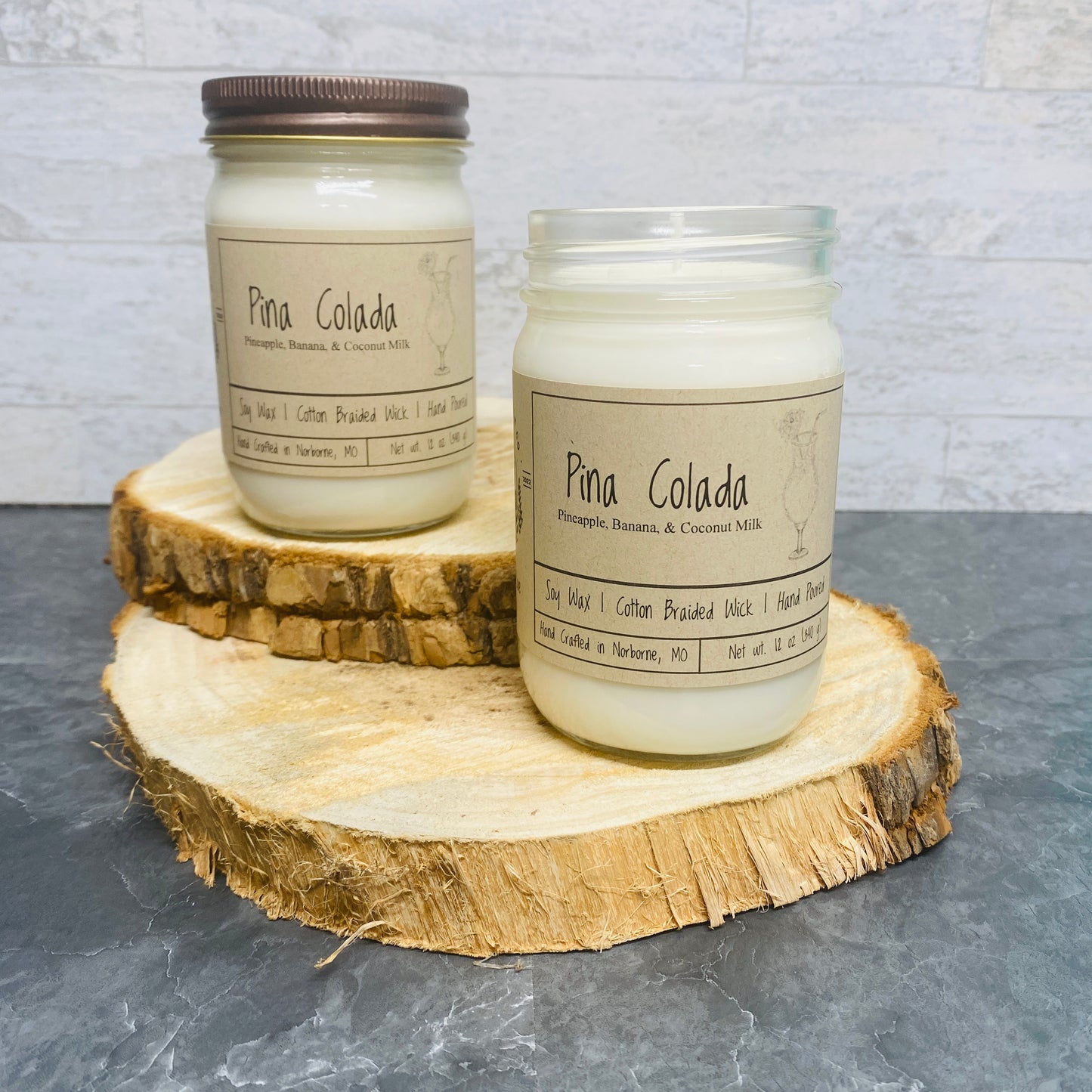 Pina Colada | Hand Poured Scented Soy Candle