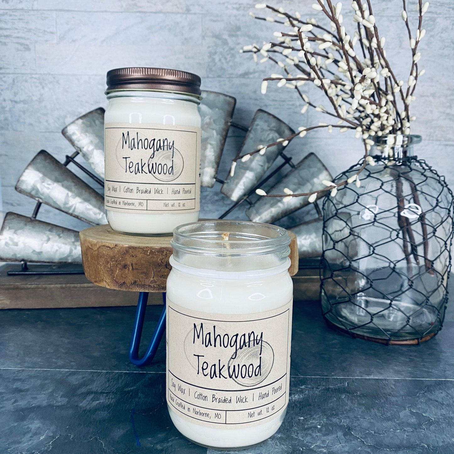 Mahogany Teakwood | Hand Poured Scented Soy Candle