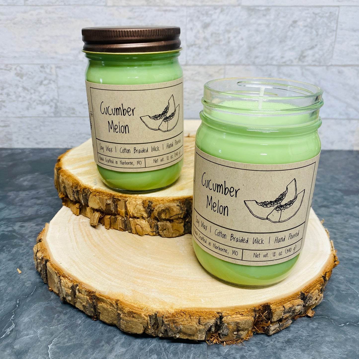 Cucumber Melon | Hand Poured Scented Soy Candle