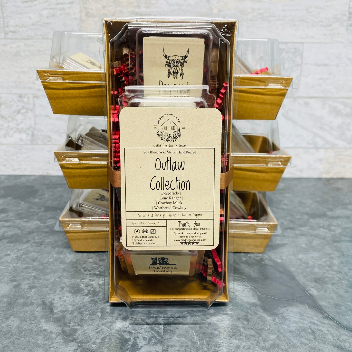 Outlaw Collection Melt Gift Box | Hand Poured Scented Soy Wax Melt