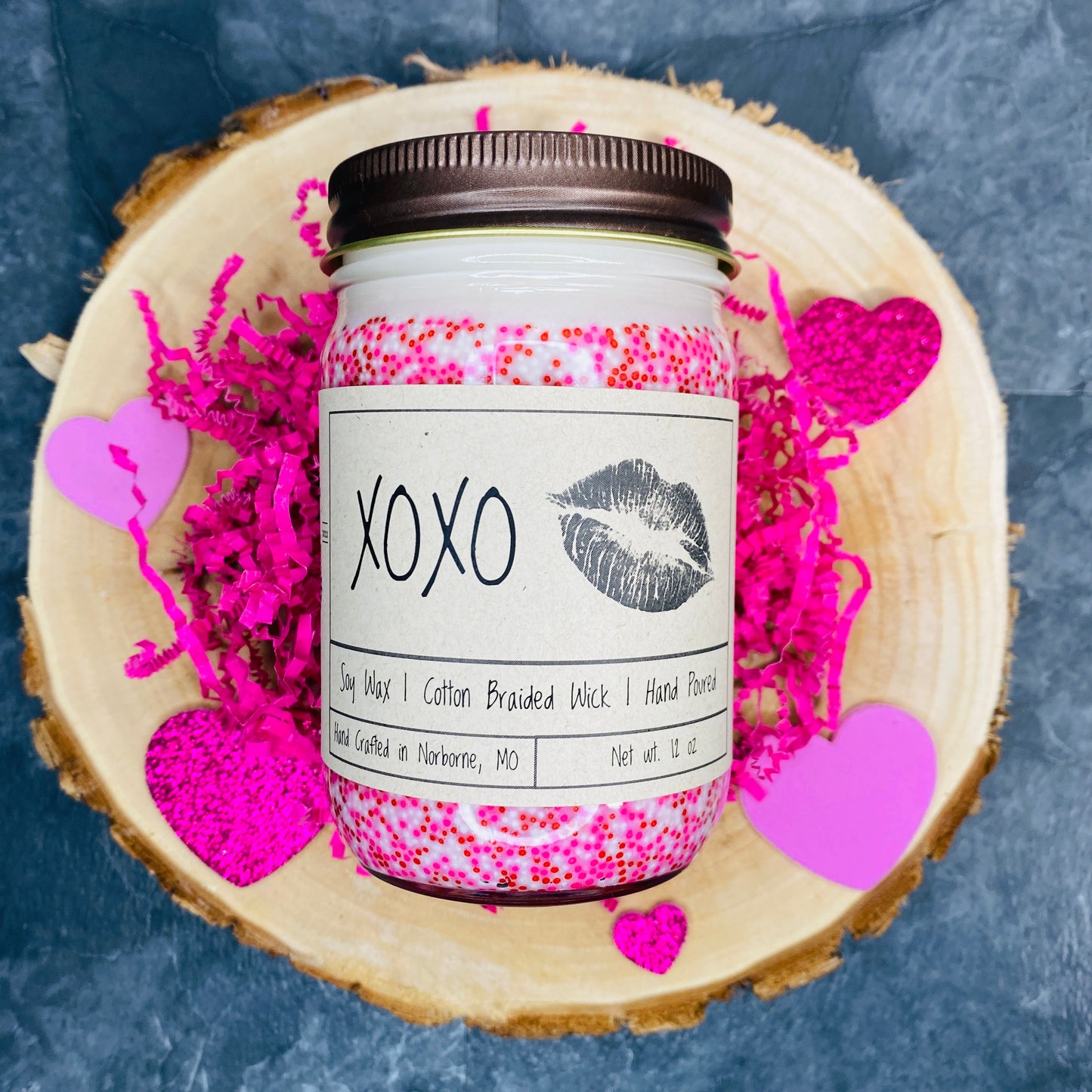 XOXO | Hand Poured Scented Soy Candle