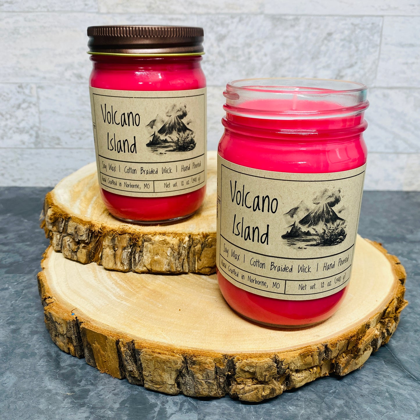 Volcano Island | Hand Poured Scented Soy Candle