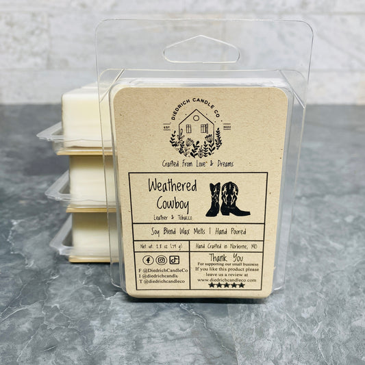 Weathered Cowboy | Hand Poured Scented Soy Wax Melt