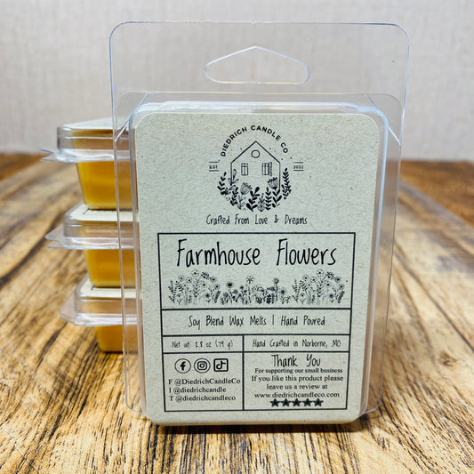 Farmhouse Flowers | Hand Poured Scented Soy Candle