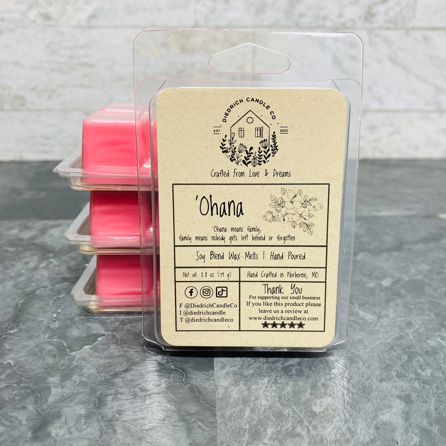 Ohana | Hand Poured Scented Soy Wax Melt