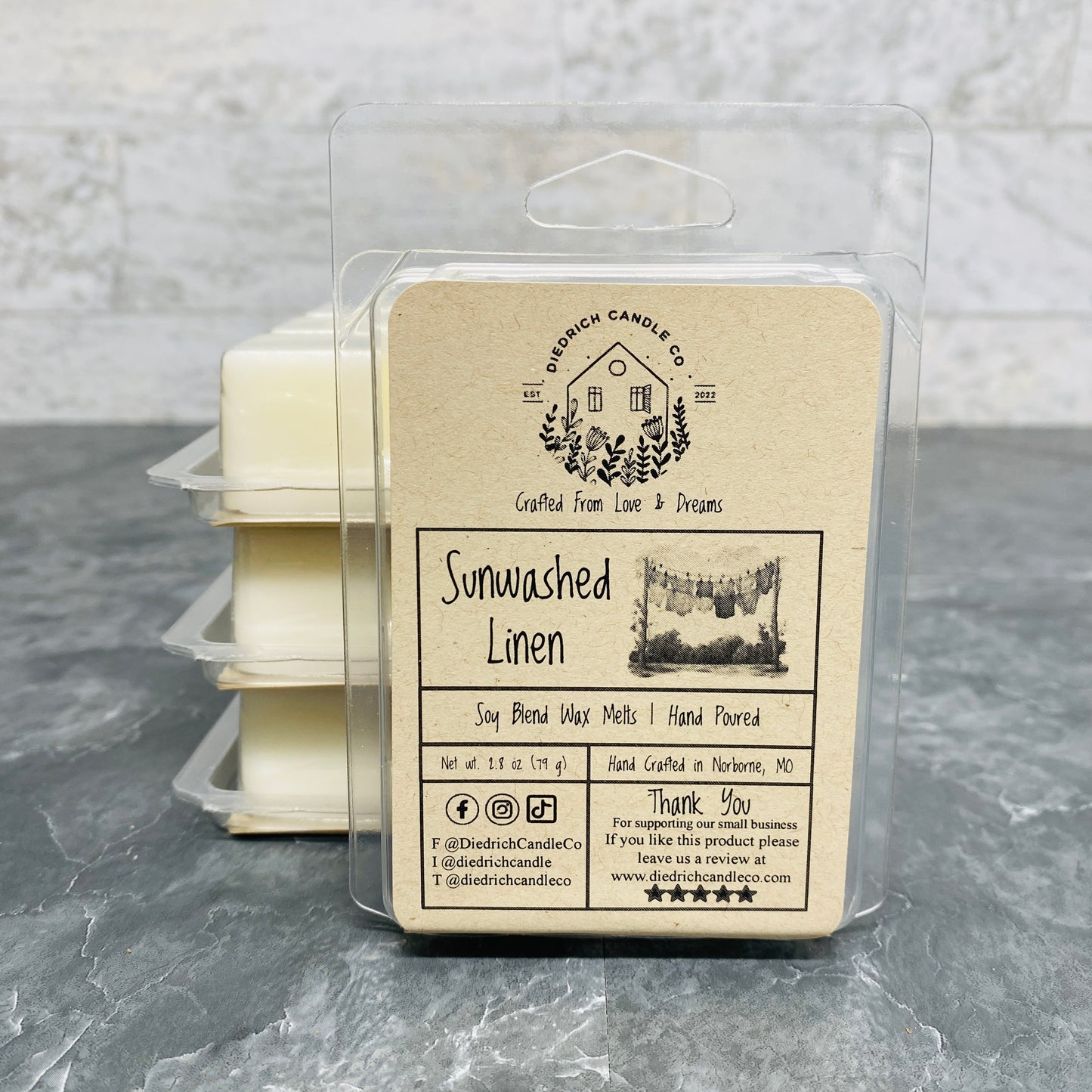 Sunwashed Linen | Hand Poured Soy Wax Melt