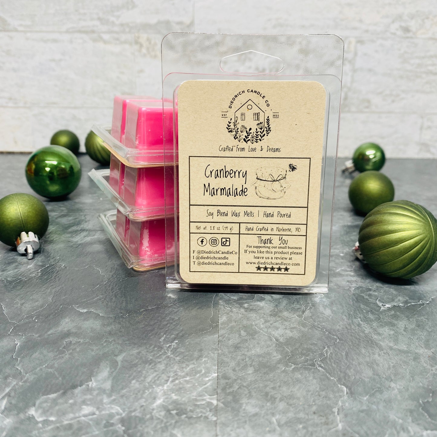 Hand-Poured Scented Soy Wax Melts