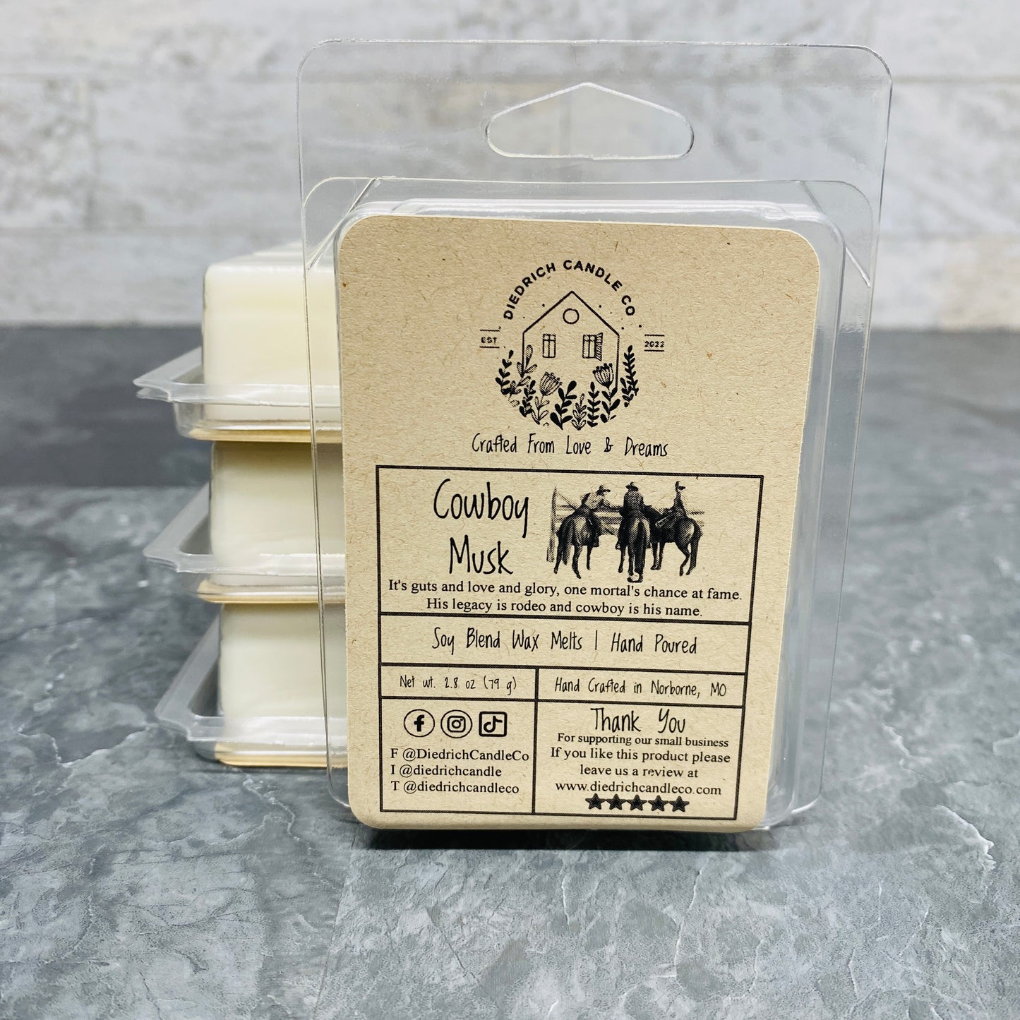 Cowboy Musk | Hand Poured Scented Soy Wax Melt