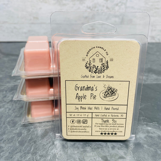 Grandma's Apple Pie | Hand Poured Scented Soy Wax Melt