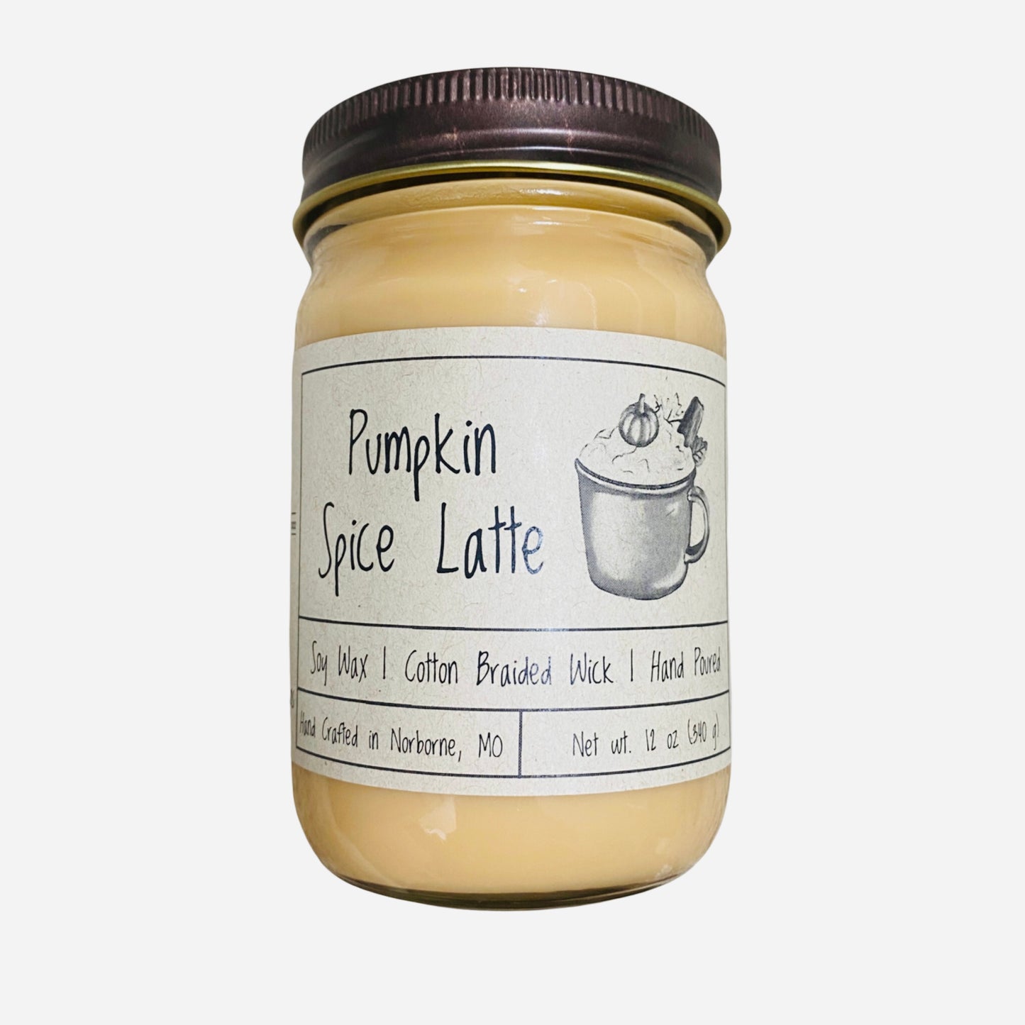 Pumpkin Spice Latte | Hand Poured Scented Soy Candle