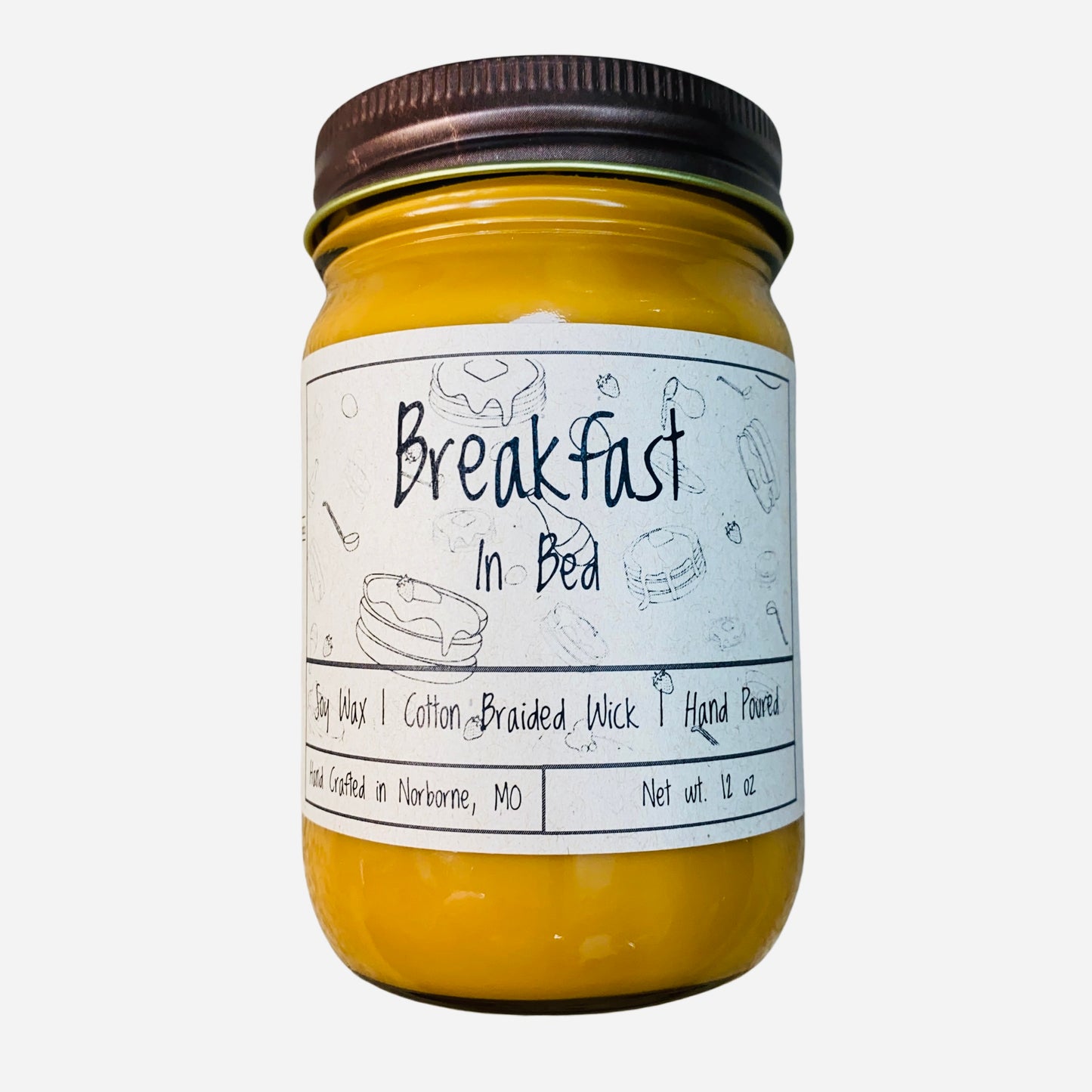 Breakfast In Bed | Hand Poured Scented Soy Candle