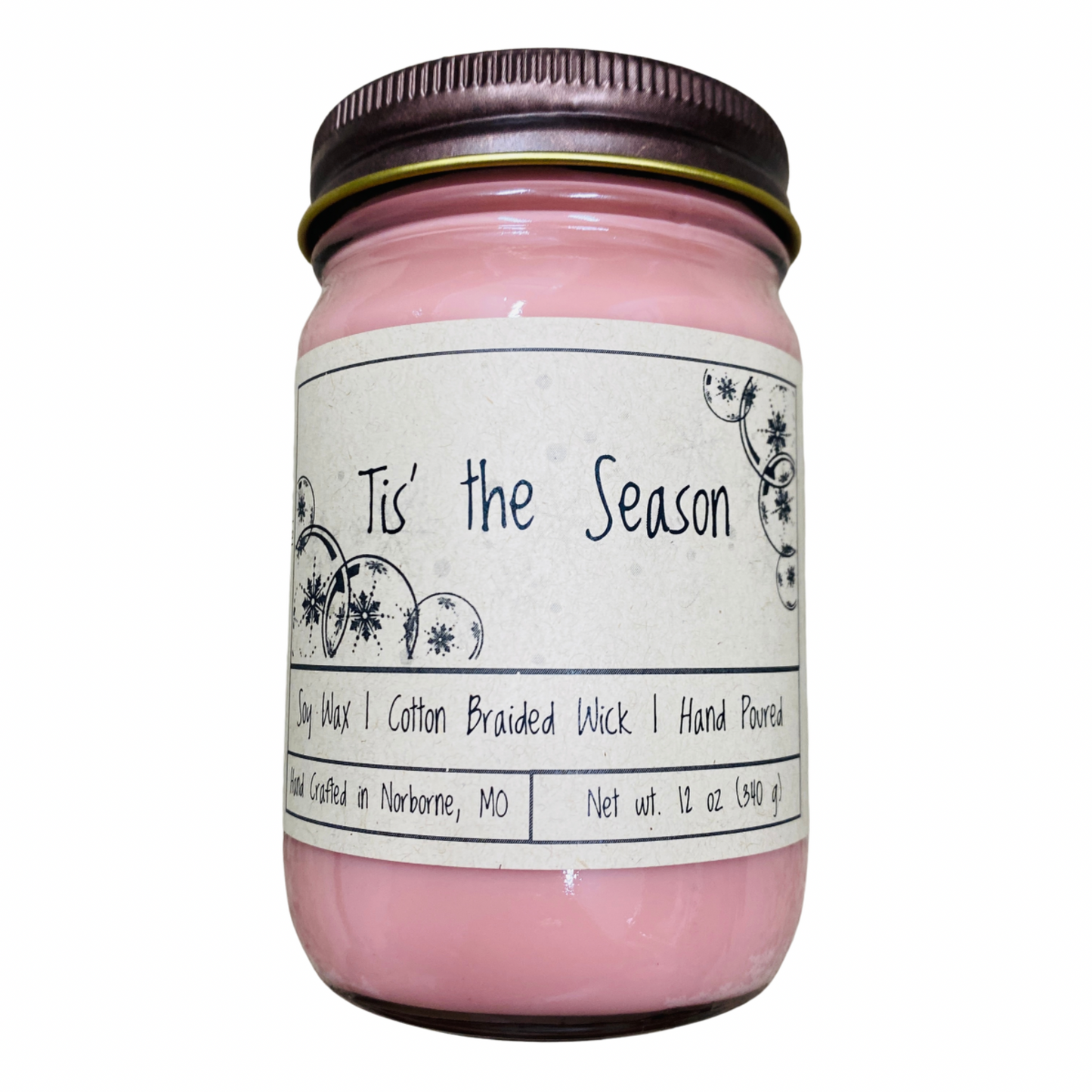 Tis The Season | Hand Poured Scented Soy Candle