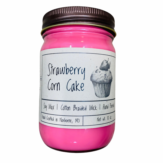Strawberry Corn Cake | Hand Poured Scented Soy Candle