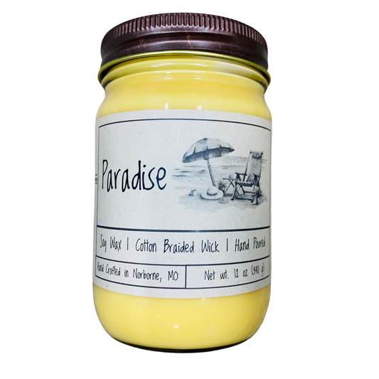Paradise | Hand Poured Scented Soy Candle