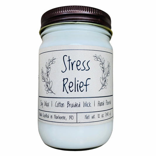 Stress Relief (Eucalyptus + Spearmint) | Hand Poured Scented Soy Candle
