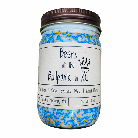 Beers At The Ballpark in KC | Hand Poured Scented Soy Candle