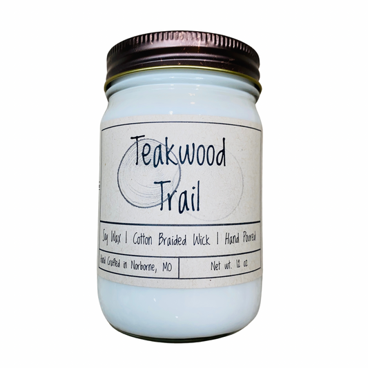 Teakwood Trail | Hand Poured Scented Soy Candle