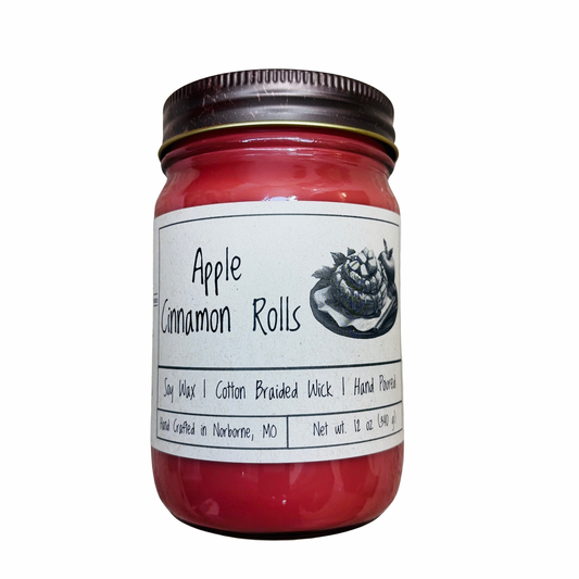 Apple Cinnamon Rolls | Hand Poured Scented Soy Candle