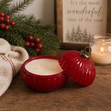 Vintage Christmas Ornament Candle