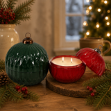 Vintage Christmas Ornament Candle