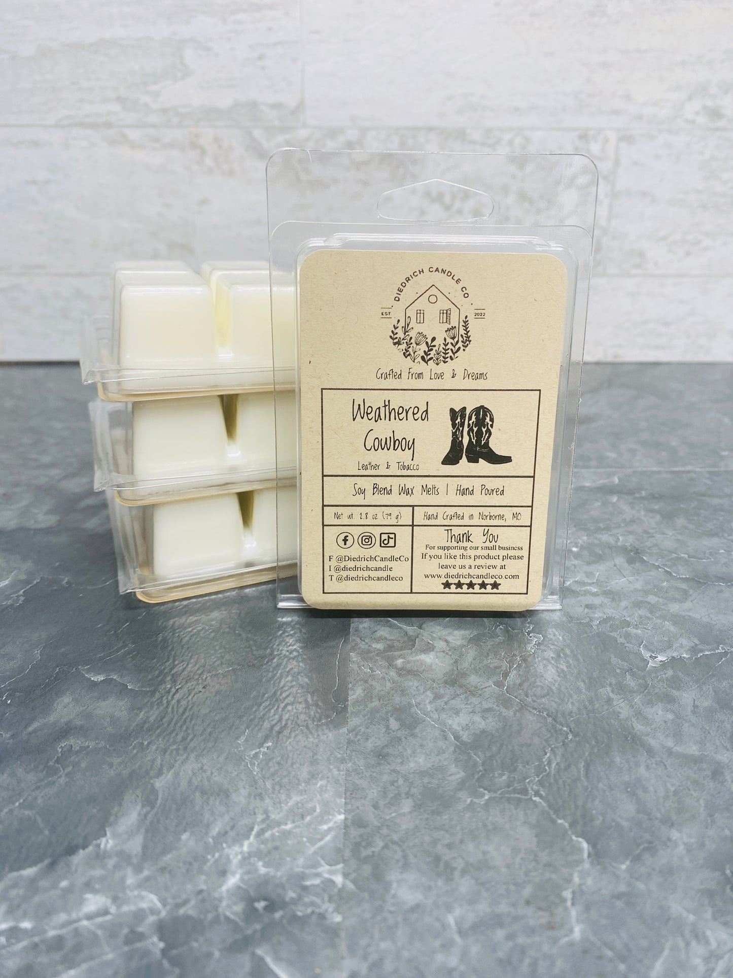 Weathered Cowboy | Hand Poured Scented Soy Wax Melt