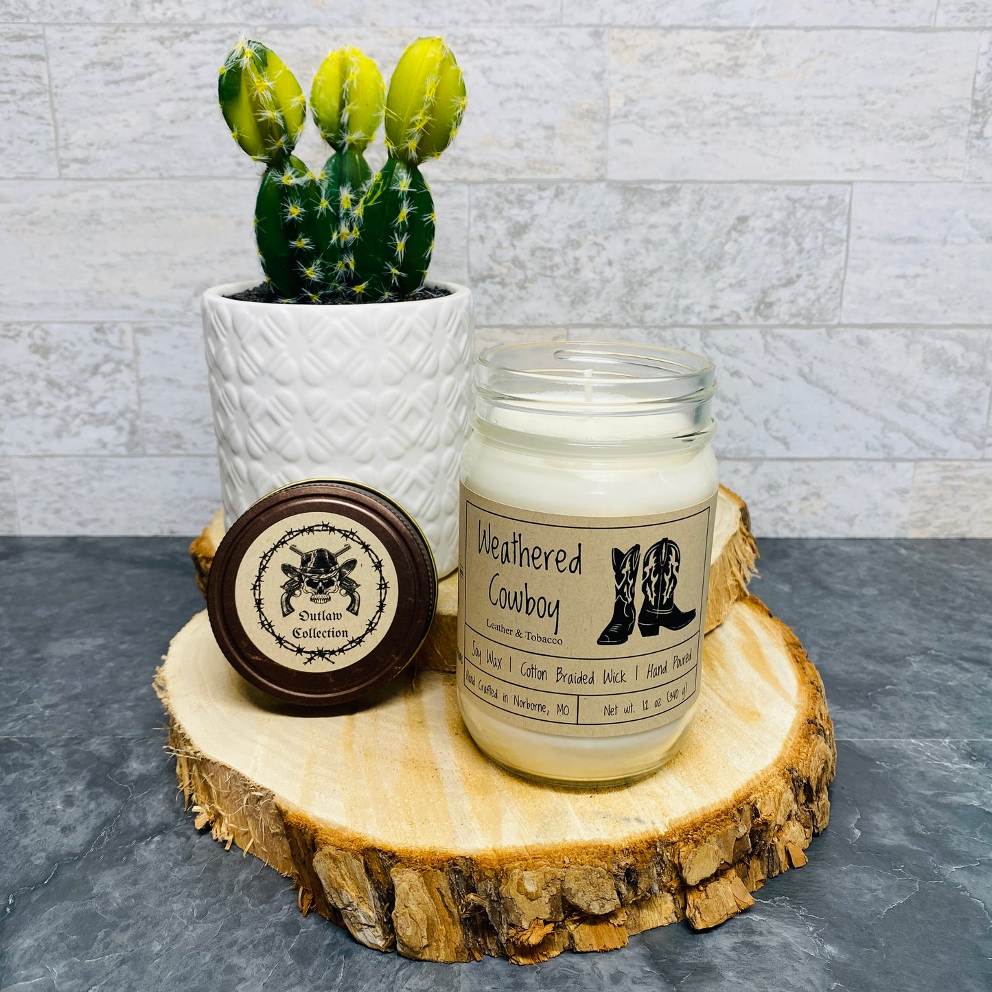Weathered Cowboy | Hand Poured Scented Soy Candle