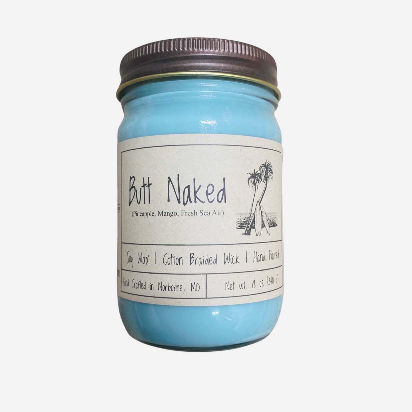 Butt Naked | Hand Poured Scented Soy Candle