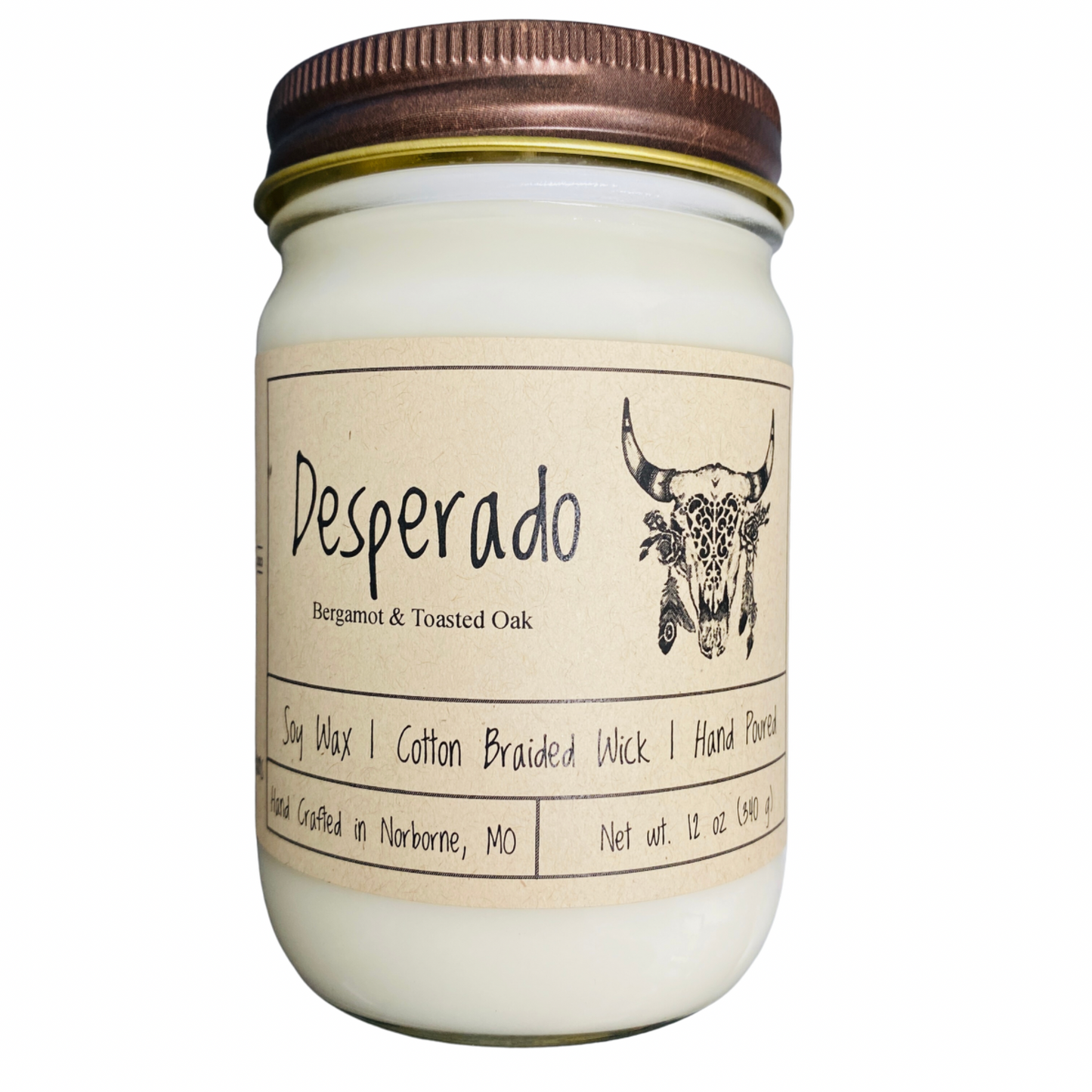 Desperado | Hand Poured Scented Soy Candle