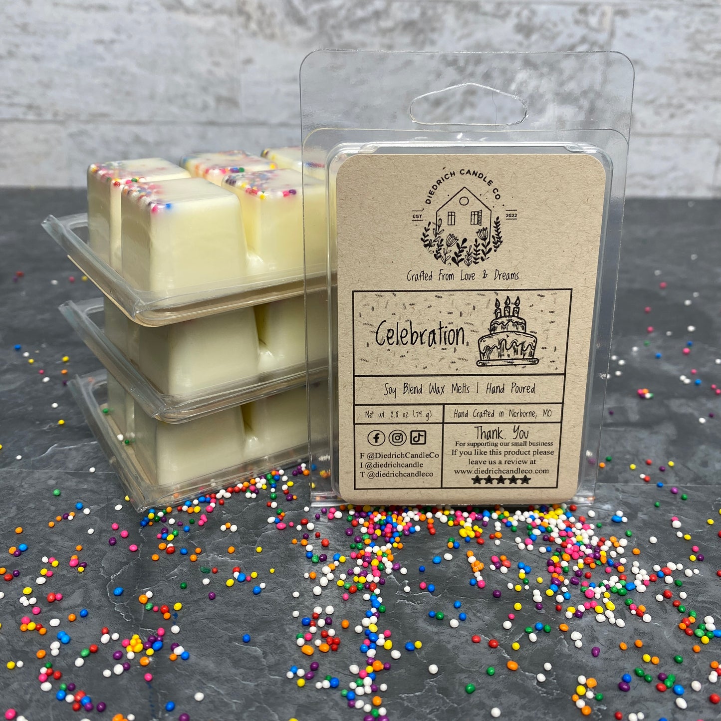 Celebration | Hand Poured Scented Soy Wax Melt