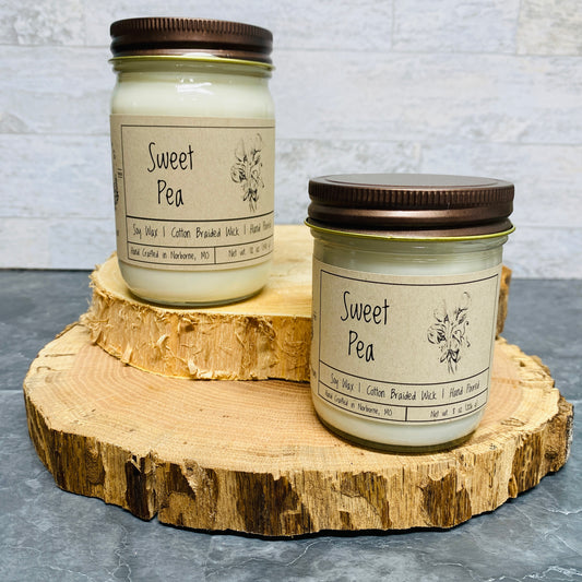 Sweet Pea | Hand Poured Scented Soy Candle